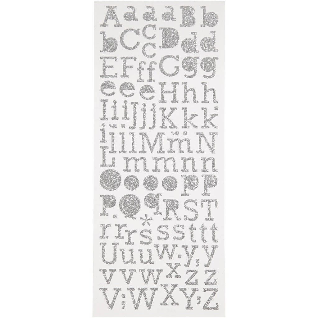 Product Image for Focus Glitterstickers Argent Letters